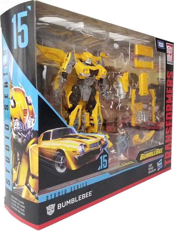 Transformers Takara Tomy Hasbro Studio Series Deluxe Class Rebekah's Garage Bumblebee with Charlie Exclusive Figure - Image 3