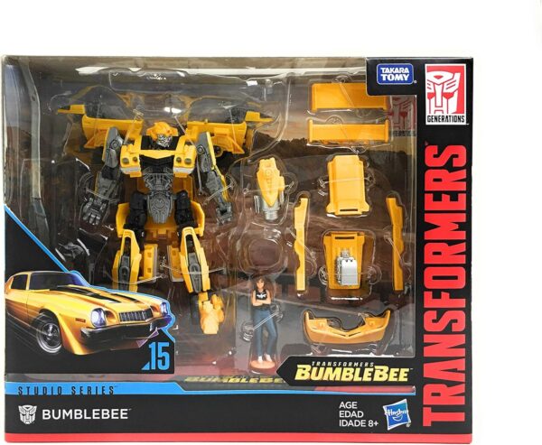 Transformers Takara Tomy Hasbro Studio Series Deluxe Class Rebekah's Garage Bumblebee with Charlie Exclusive Figure - Image 6